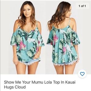 Show me your mumu Lola top in Kauai hugs cloud
